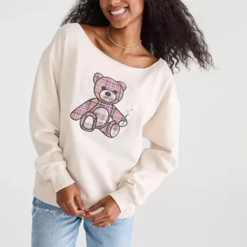 AEROPOSTALE Womens Juniors Long Sleeve Sweatshirt