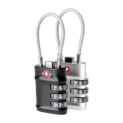 Travelon Set of 2 TSA Accepted Cable Locks