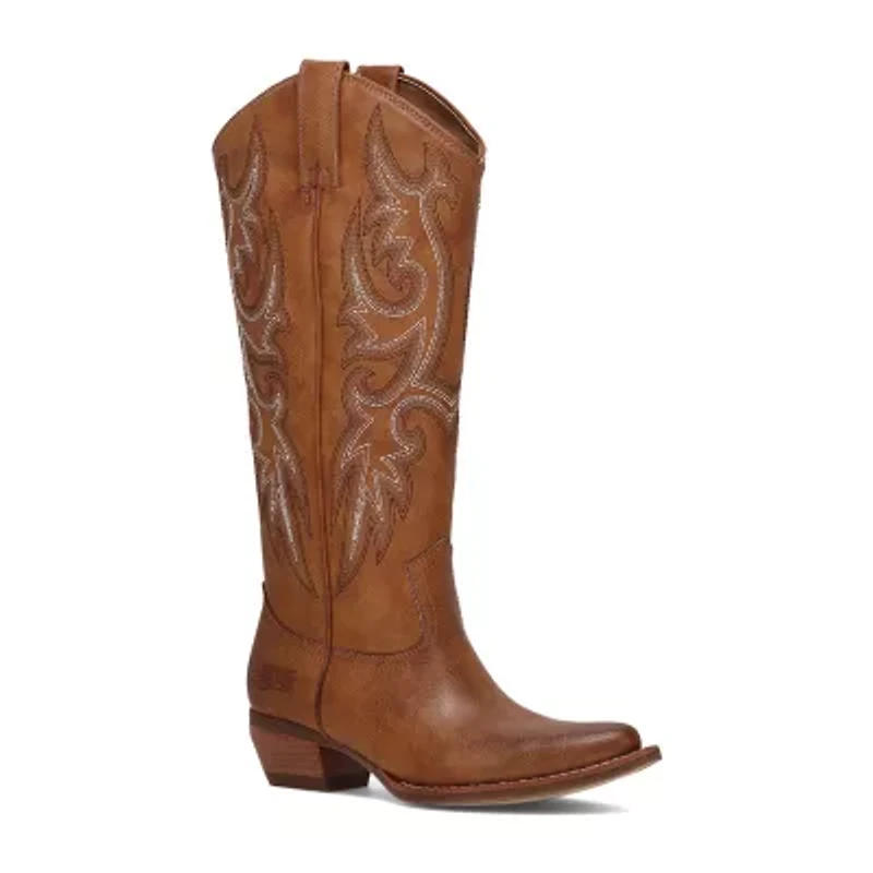 Frye and Co. Womens Irlene Stacked Heel Cowboy Boots