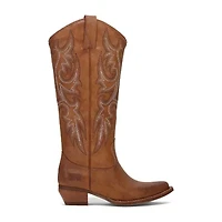 Frye and Co. Womens Irlene Stacked Heel Cowboy Boots