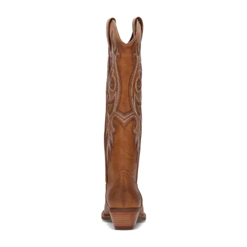 Frye and Co. Womens Irlene Stacked Heel Cowboy Boots