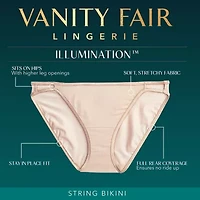 Vanity Fair Illumination Womens 1 Pair Bikini Panty 18108