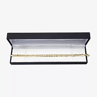 10K Yellow Gold 9" Hollow Mariner Chain Bracelet