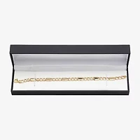 Made in Italy Unisex Adult 10K Gold 8 1/2 Inch Hollow Link Chain Bracelet