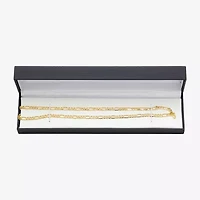 Made in Italy Unisex Adult 10K Gold Inch Figaro Chain Necklace