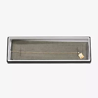 Madonna And Child Womens 14K Gold Rectangular 18 Inch Pendant Necklace