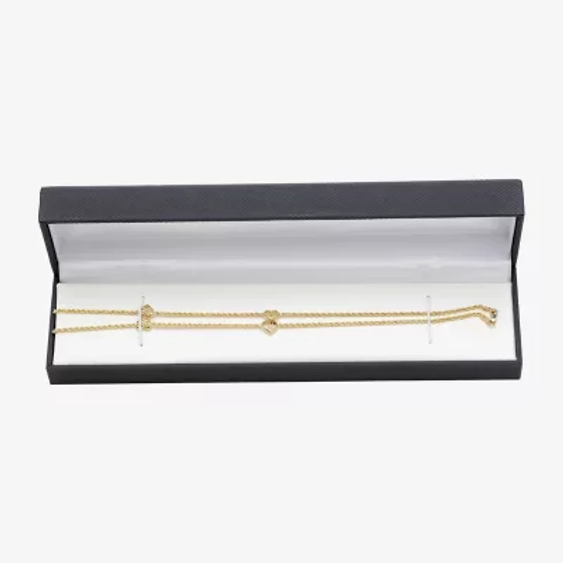 Womens 14K Gold Heart 18 Inch Pendant Necklace