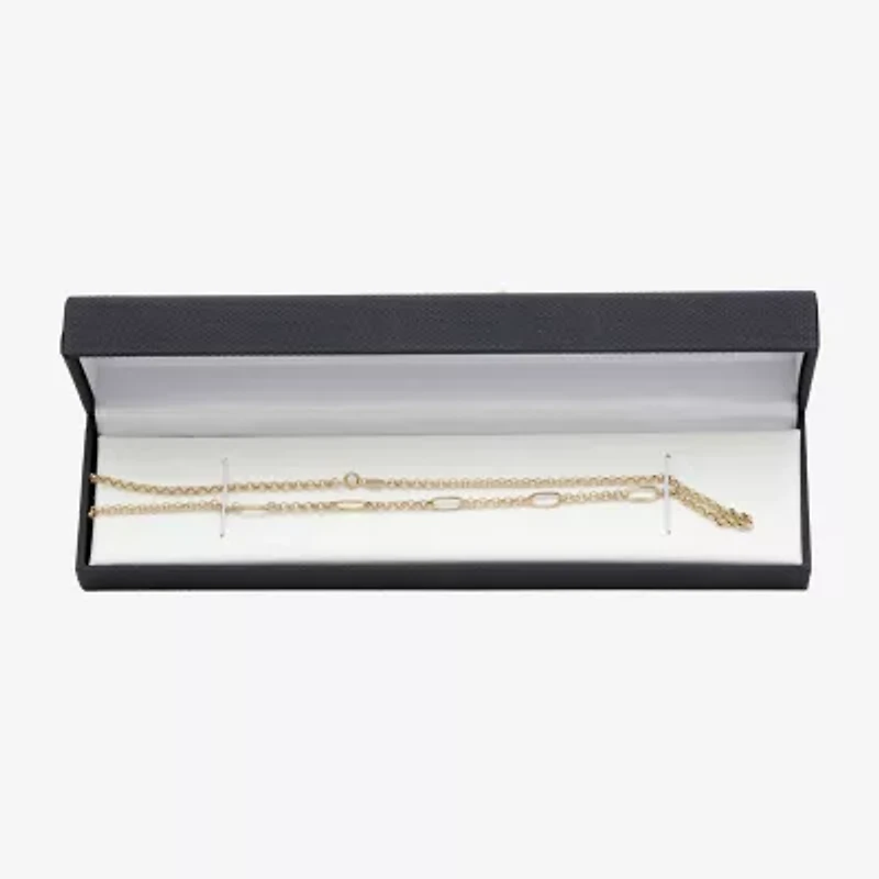 Girls 14K Gold 15 Inch Figaro Chain Necklace