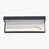 Girls 14K Gold 15 Inch Figaro Chain Necklace