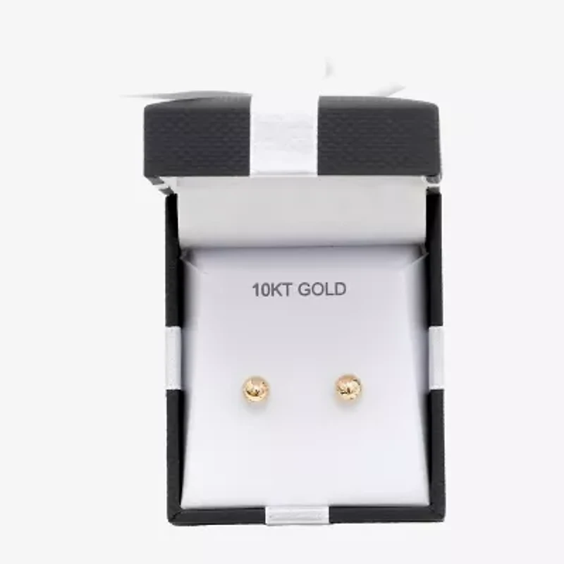 10K Gold 6mm Ball Stud Earrings