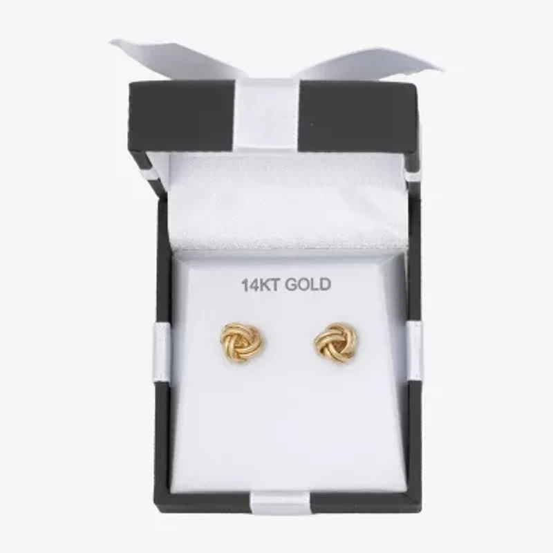 14K Gold Love Knot Earrings