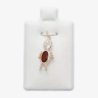 10K Gold January Birthstone Babies Boy Charm