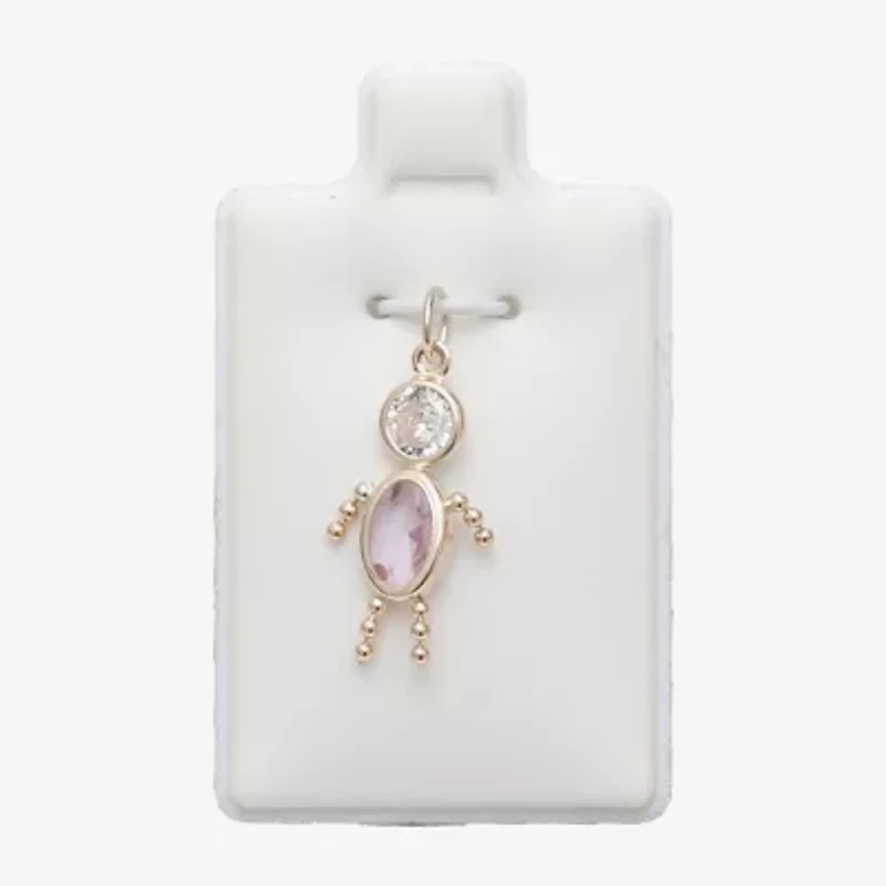 10K Gold June Birthstone Babies Boy Charm