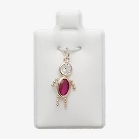 10K Gold July Birthstone Babies Boy Charm