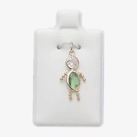 10K Gold August Birthstone Babies Boy Charm