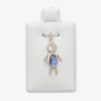 10K Gold September Birthstone Babies Boy Charm