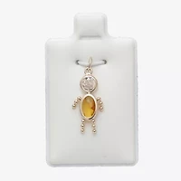 10K Gold November Birthstone Babies Boy Charm