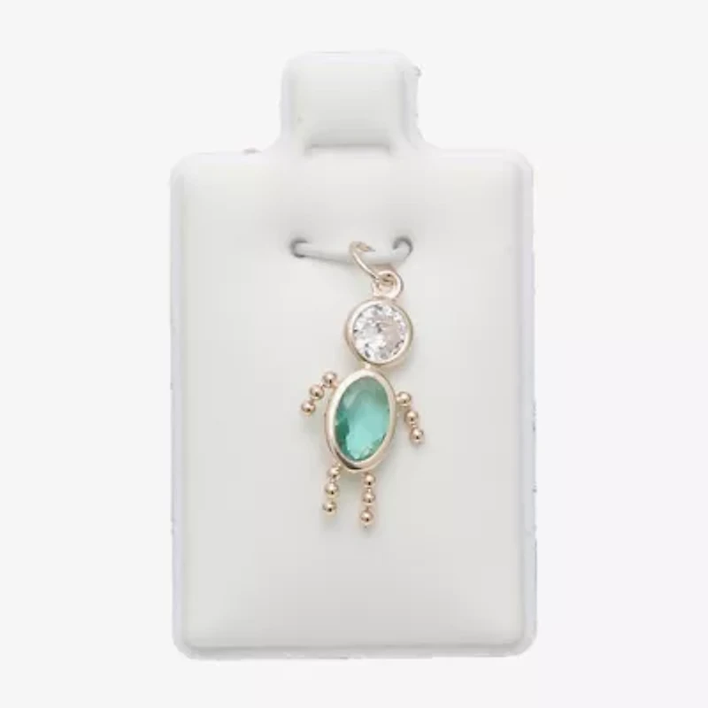 10K Gold December Birthstone Babies Boy Charm