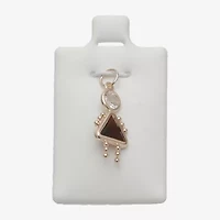 10K Gold January Birthstone Babies Girl Charm