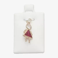 10K Gold July Birthstone Babies Girl Charm