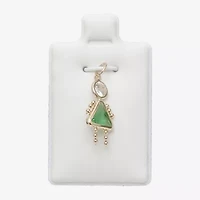 10K Gold August Birthstone Babies Girl Charm