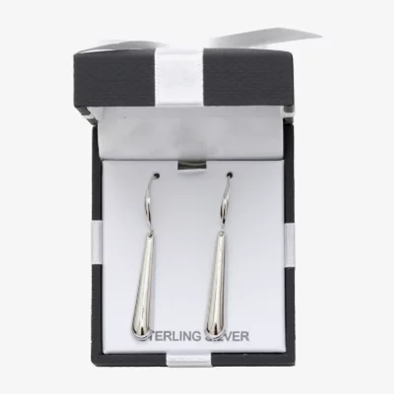 Womens Sterling Silver Drop Earrings