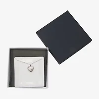 Womens Sterling Silver 18 Inch Locket Necklace