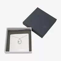 "Mom" Womens Sterling Silver 18 Inch Locket Necklace