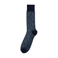 J. Ferrar Dress Mens 1 Pair Crew Socks