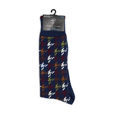 Shaquille O'Neal XLG Dress Mens 1 Pair Big and Tall Crew Socks