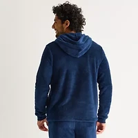 St. John's Bay Plush Mens Hooded Long Sleeve Pajama Top