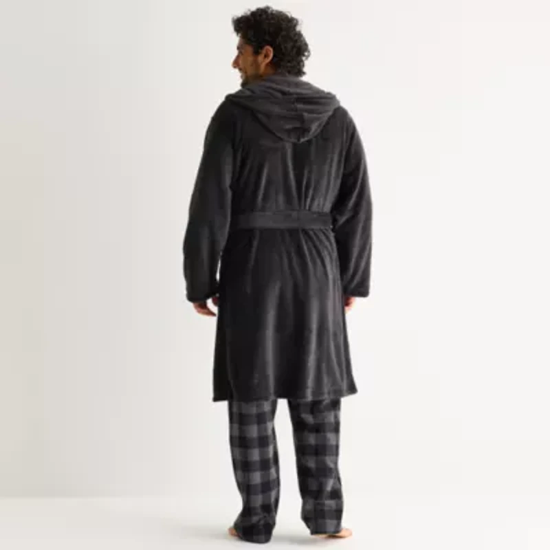 St. John's Bay Mens Long Sleeve Length Robe