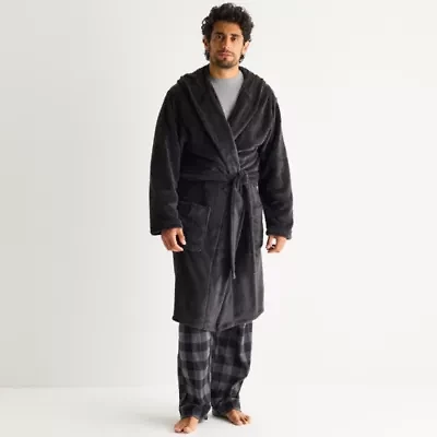 St. John's Bay Mens Long Sleeve Length Robe