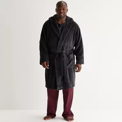 St. John's Bay Mens Big and Tall Long Sleeve Length Robe
