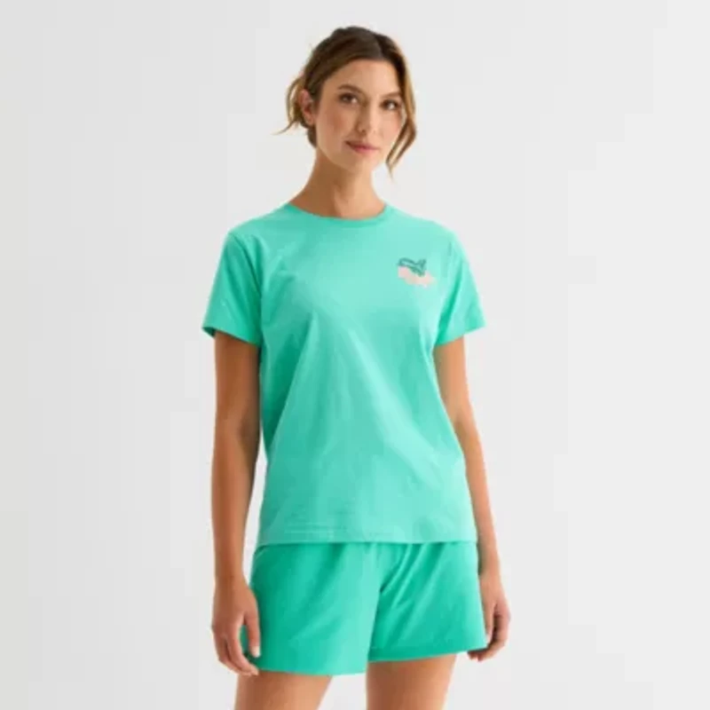 PUMA Womens Crew Neck Short Sleeve Relaxed Fit Graphic T-Shirt