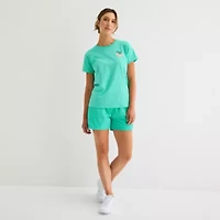 PUMA Womens Crew Neck Short Sleeve Relaxed Fit Graphic T-Shirt