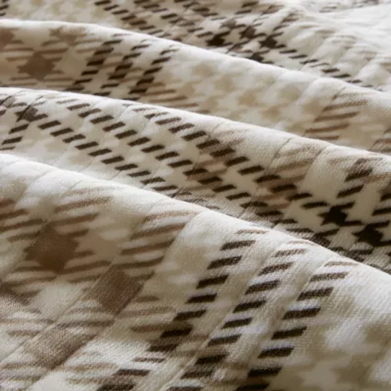 Beautyrest Plush Faux Sherpa Electric Throw