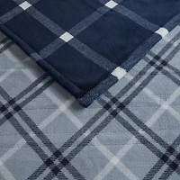 Beautyrest Ultra-Soft Plush Reversible Heated Throw