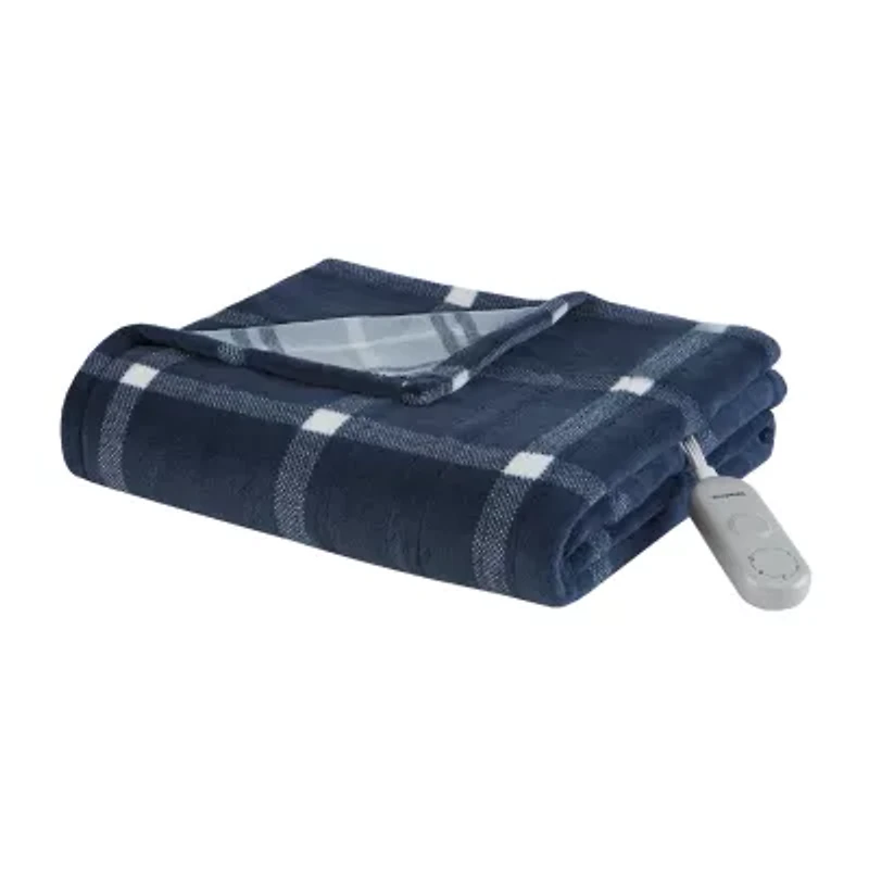 Beautyrest Ultra-Soft Plush Reversible Heated Throw
