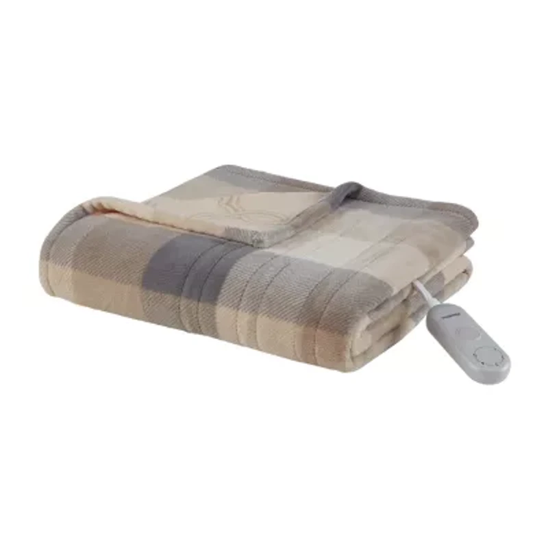 Beautyrest Ultra-Soft Plush Reversible Electric Throw