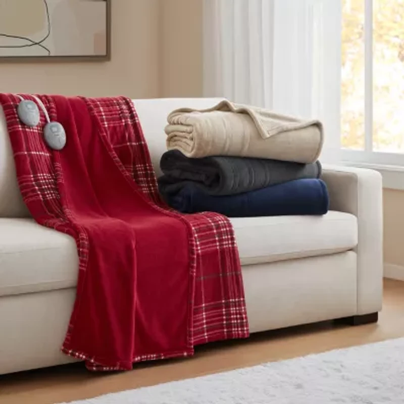Beautyrest Heated Electric Plush Blanket