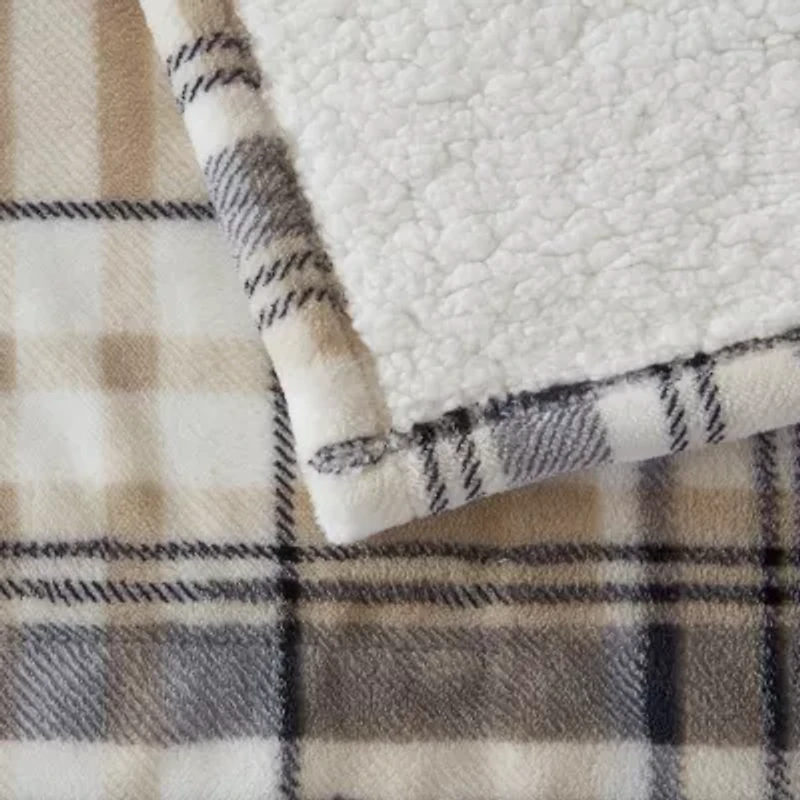 Beautyrest Velour Sherpa Heated Electric Blanket