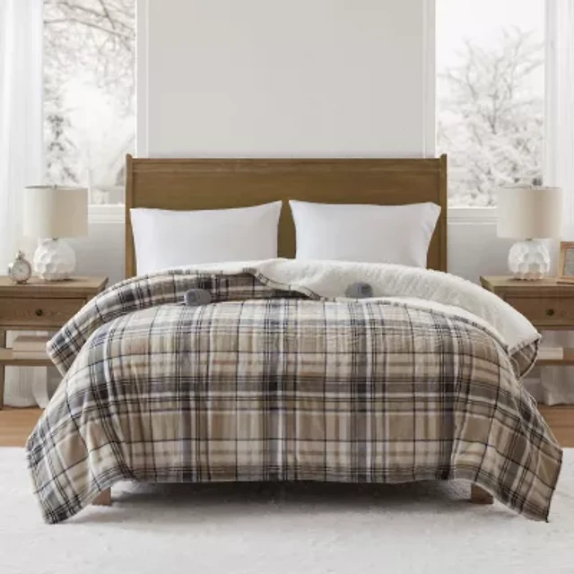 Beautyrest Velour Sherpa Heated Electric Blanket Arden Fair - Main Image