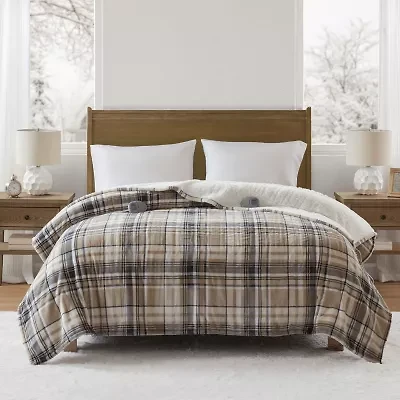 Beautyrest Velour Sherpa Heated Electric Blanket