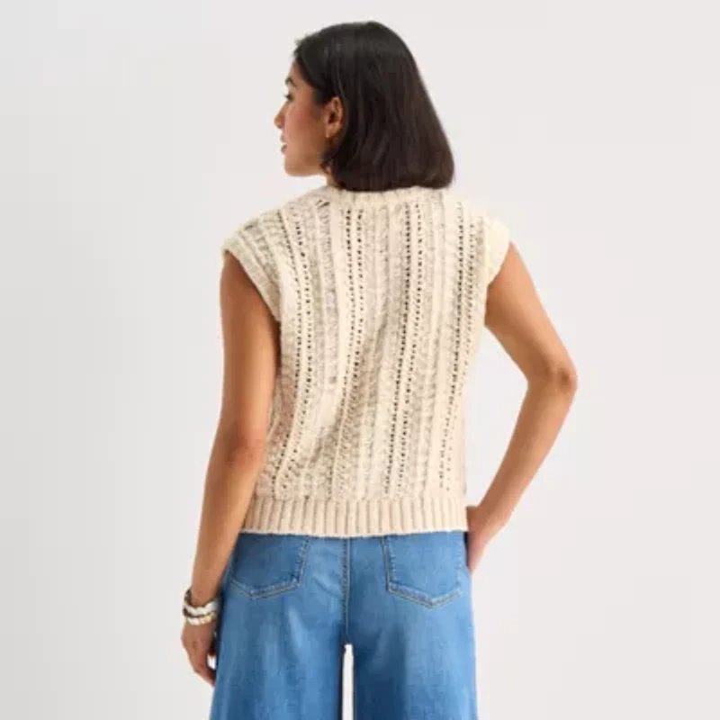 a.n.a Womens Crew Neck Sweater Vest