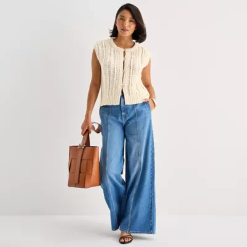 a.n.a Womens Crew Neck Sweater Vest