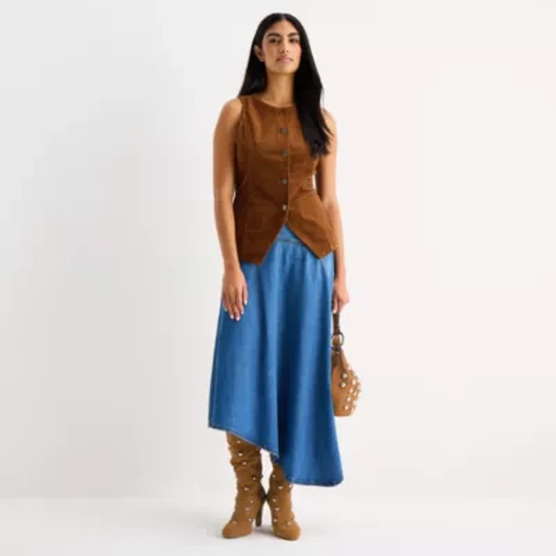 a.n.a Womens Round Neck Vest