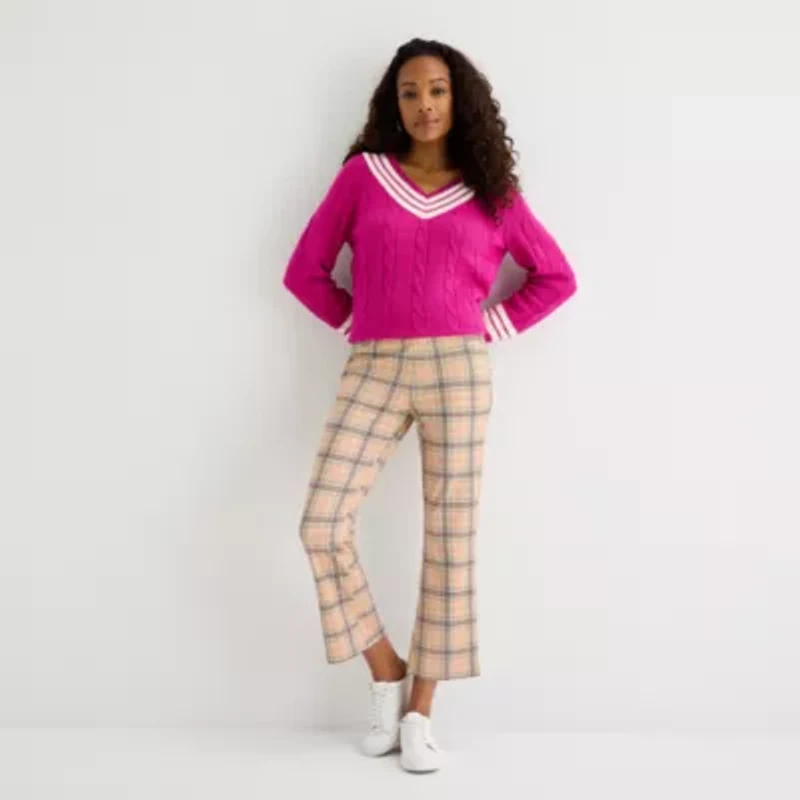 St. John's Bay Womens Ankle High Rise Cropped Pant