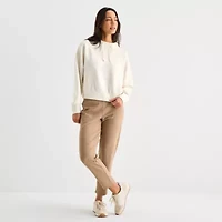 Stylus Womens Funnel Neck Long Sleeve Sweatshirt