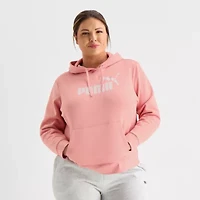 Puma Womens Essential Logo Hoodie Plus